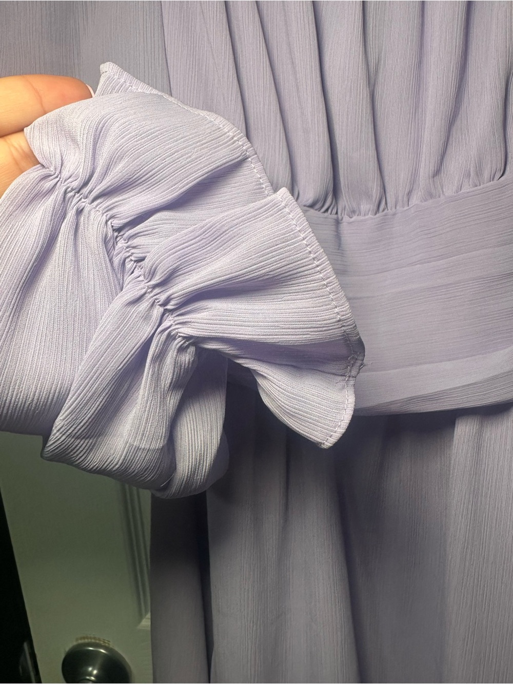 Lilac Long-Sleeve Mini Dress - Picture 4 of 6